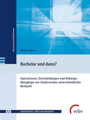cover image of Bachelor und dann?